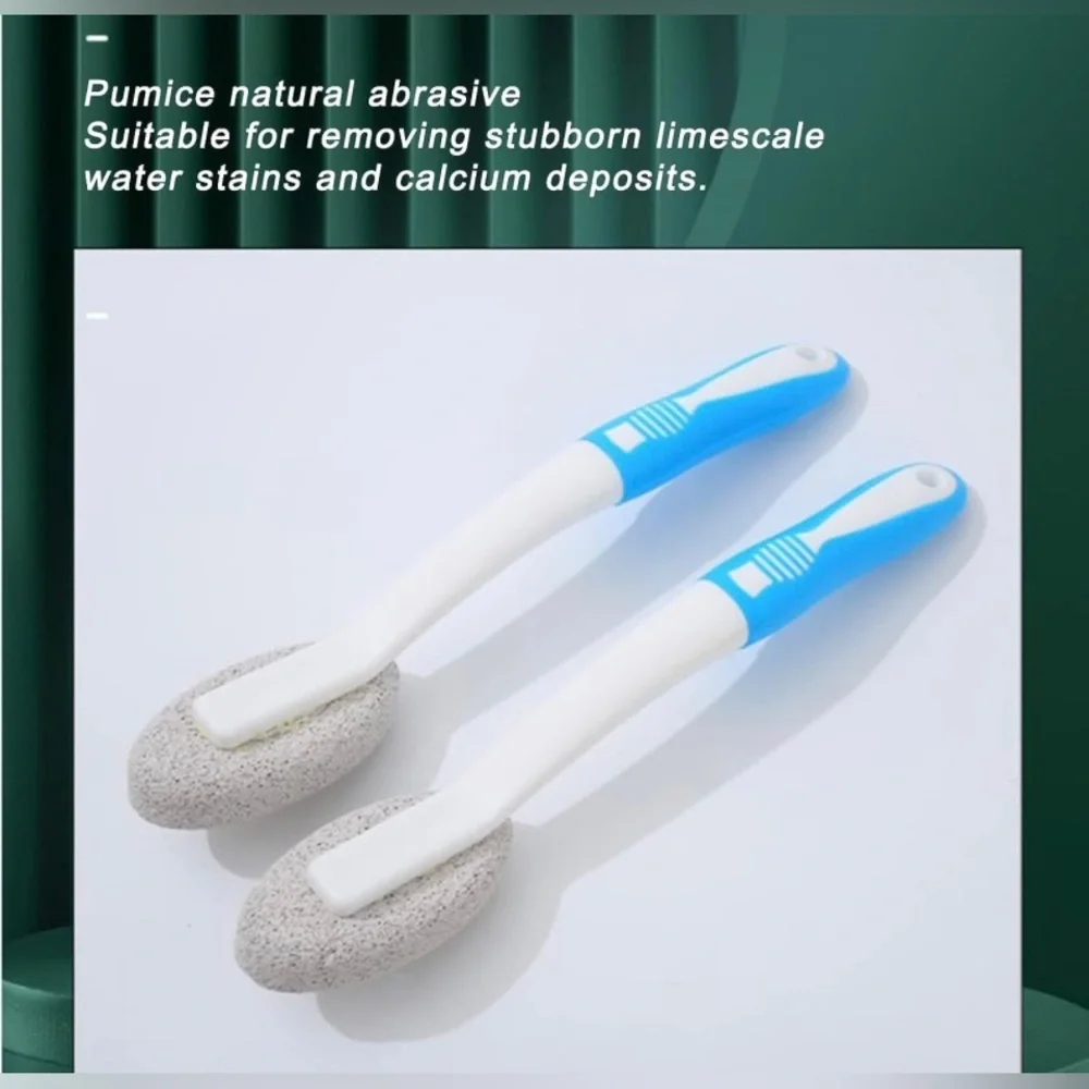 Pumice Stone Cleaning Brush Hard Water Wand Pumice Stone Toilet Bowl Cleaner NWT